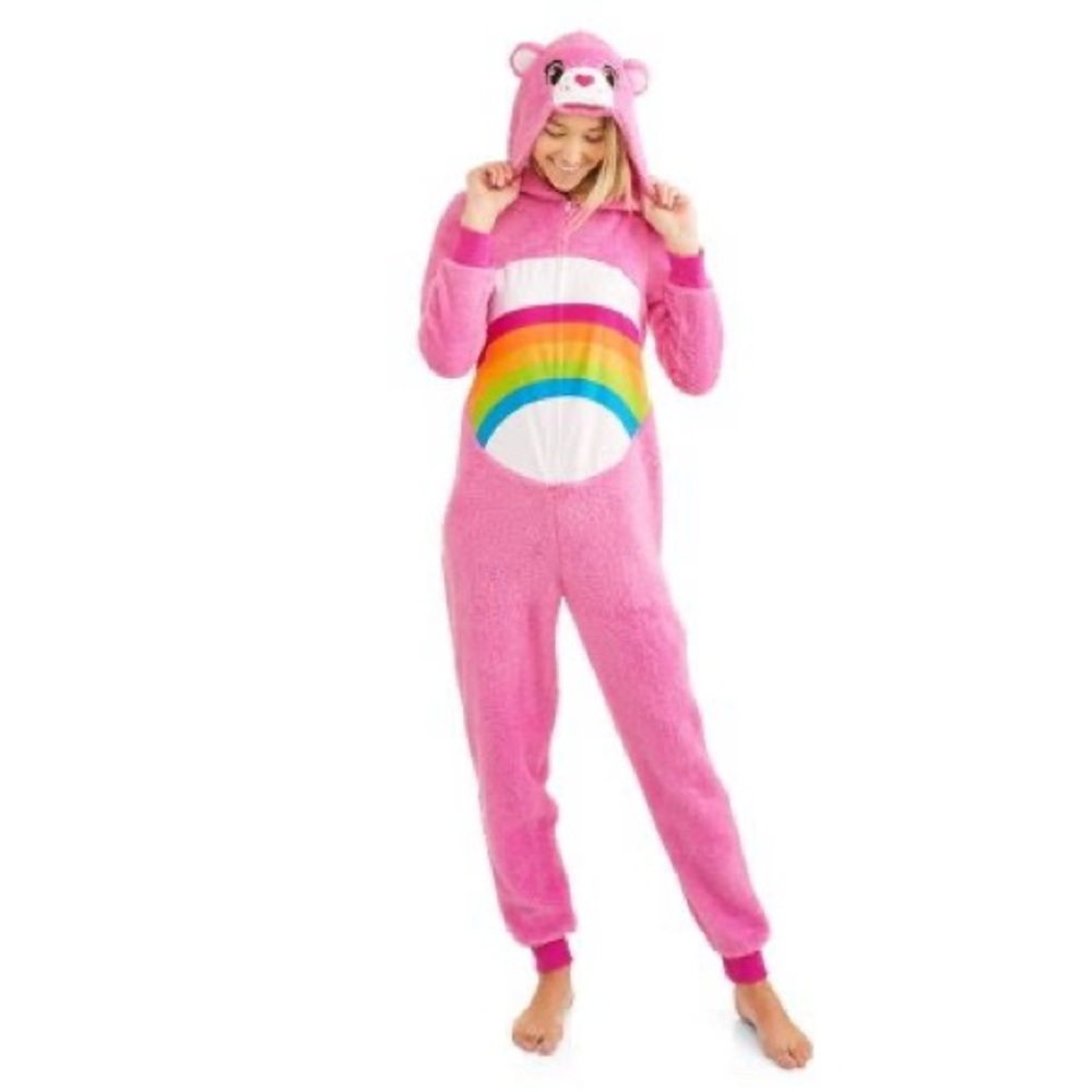 Care bear fleece unisuit onesie jumpsuit pajama
